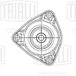 SA0865 TRIALLI Опора амортизатора для а/м Kia Ceed (07-) (перед.) (с подшип.) (SA 0865)
