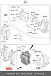 GIJ07048 GANZ Колодки передние HYUNDAI/KIA Elantra/i30/Cerato/Optima/Ceed/ProCeed GANZ GIJ07048