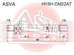 HYSHDM22AT ASVA Полуось правая 28x430x28