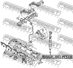 RINGFL041PCS10 FEBEST КОЛЬЦО УПЛОТНИТЕЛЬНОЕ ФОРСУНКИ ВПРЫСКА ТОПЛИВА (10 шт. в упаковке)