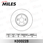 K000228 MILES Диск тормозной передний