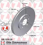 100124720 ZIMMERMANN Тормозной диск