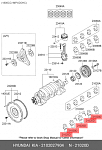 MB5433SISTD KING ENGINE BEARINGS вкладыши коренные к-кт! STD\ Hyundai Accent/Elantra/Getz/Santa Fe/Sonata/Tucson 99>