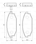 0986424727 BOSCH Колодки тормозные дисковые | перед |