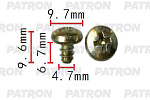 P371546 PATRON Шуруп металлический Audi,Seat,Skoda,Volkswagen применяемость: универсальный