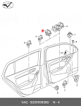 EWSVW089 NTY ПЕРЕКЛЮЧАТЕЛЬ СТЕКЛОПОДЪЕМНИКА VW GOLF VII 2012-,PASSAT B8 2014-