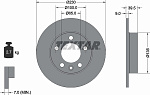 92082503 TEXTAR Диск торм.зад.AUDI A2, A3, TT/ VW BORA, GOLF 1.4-1.9TDI 96=>PRO