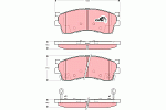 GDB3285 TRW КОЛОДКИ ПЕРЕДНИЕ