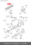 NSP022304038110 NSP Кольца поршневые HYUNDAI Starex