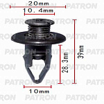 P370086 PATRON Клипса пластмассовая Acura, Honda, Hyundai, Kia применяемость: бампер PATRON P37-0086