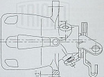 CF182560 TRIALLI Суппорт торм. для а/м VW Golf VI (08-)/Audi A3 (03-) зад. прав. d=38мм (CF 182560)