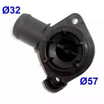 93151 MEAT & DORIA Фланец системы охлаждения Seat Ibiza V 1.4 VW Golf VI 1.4