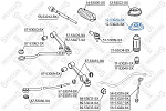 1253023SX STELLOX 12-53023-SX_опора амортизатора переднего левого! VIN: 020708 KIA Rio 02