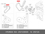 GIE37025 GANZ Ремень поликлиновый 6PK1275