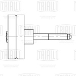 CM5085 TRIALLI Ролик поликлинового ремня натяжной. VW Tiguan (07-) 1.4i (только ролик) (CM 5085)