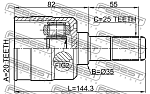 1211IX35R FEBEST ШРУС ВНУТРЕННИЙ 20X35X25