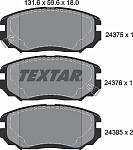 2437501 TEXTAR комплект колодок дисковых