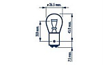 17881 NARVA ЛАМПА P21/4W 12V-21/4W (BAZ15D)