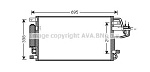 HY5156D AVA Радиатор кондиционера HYUNDAI: AVA COOLING SYSTEMS HY5156D