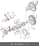 06432 OSSCA Шестерня коленвала AUDISEATSKODAVW 16-20 96