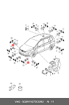 EPDCBM005 NTY ДАТЧИК ПАРКТРОНИКА BMW X1 2014-,X3 2010-,X4 2014-,X5 2013-,X6 2014-/CZARNA KOSTKA/