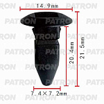P370227 PATRON Фиксатор пластиковый