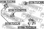 HYMBTUC20LH FEBEST Опора двигателя. (сайленблок) HYUNDAI TUCSON 04 2004- [GEN]