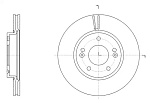 6150710 REMSA Диск тормозной передн. Hyundai i30 1.4/1.6 11>