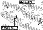 KMOPTFR FEBEST Подушка двигателя | перед прав/лев |