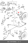 ZZXV57976 HESSA Датчик ABS RR SKODA OCTAVIA 13-/AUDI A3 15-/VW CADDY 04-RH/LH