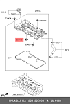 2244323001 DYG Сальник HYUNDAI Accent (00-),Tucson (04-),Santa Fe (00-),Sonata 5 колодца свечного (27х44х10.5) DYG