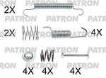 PSRK0235 PATRON Комплект монтажный тормозных колодок барабанных HYUNDAI SONATA IV (EF) 98-05