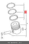 SPR20EA88821025 MOUSSON Поршень кольца ремонтные + 0,25 мм комплект EA888 2.0T 21 mm на 1 цилиндр