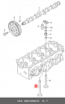 VI51019 AUTOWELT VI-51019 клапан впуск VAG ALZ/AVU/BSE... 39.5x6x93.9