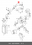 SH10039 SEGMATIC Патрубок турбокомпрессора: V.W. POLO V 1.4 TDI SKODA FABIA I - II 1.4 TDI SKODA ROOMSTER I 1.4 TDI