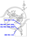 HR901131 HANSE Сайлентблок нижнего рычага передней подвески, передний