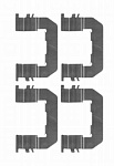 8DZ355203931 HELLA Комплектующие, колодки дискового тормоза