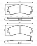 0986495265 BOSCH 0 986 495 265 колодки дисковые передние!\ Mazda 323 1.6/1.9/2.0/D/TD 98-04/ 626 1.9/2.0/TDi 92-02