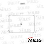 ACCB071 MILES Радиатор кондиционера. VAG A3/OCTAVIA/G VII/ 1.2T-2.0T/1.6TD-2.0TD 12-