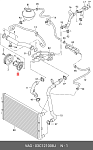 ZZXV56210 HESSA Помпа водяная VAG POLO V 10-/JETTA 13-/OCTAVIA 04-/FABIA 11-15/RAPID 12-15 (с прокладкой)