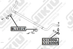 BL13019 JIKIU Втулка переднего стабилизатора D28