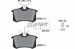 2355403 TEXTAR Колодки тормозные дисковые | зад |