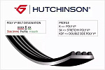 990K7 HUTCHINSON Ремень навесного оборудования