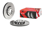 0957452X BREMBO 09.5745.2X диск тормозной передний! перфор. Xtra\ Scoda SuberB <08, VW Passat 1.6-2.8i/1.9TDi <05