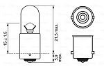 1987302207 BOSCH Лампа T4W 12V