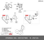 6PK1515K1 CONTINENTAL Комплект поликлинового ремня HYUNDAI, KIA 6 PK 1515 K1 ( с натяжным и обводным роликом) Continental