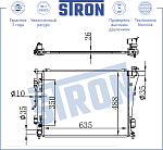 STR0428 STRON Радиатор основной