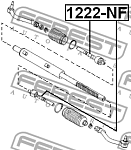 1222NF FEBEST Тяга рулевая