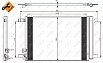 35968 NRF радиатор кондиционера!\ Audi A3, Skoda Octavia 12>
