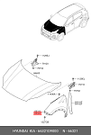 1060SYKA029G001CR HOT-PARTS КРЫЛО ПЕРЕДНЕЕ ПРАВОЕ SPORTAGE 10